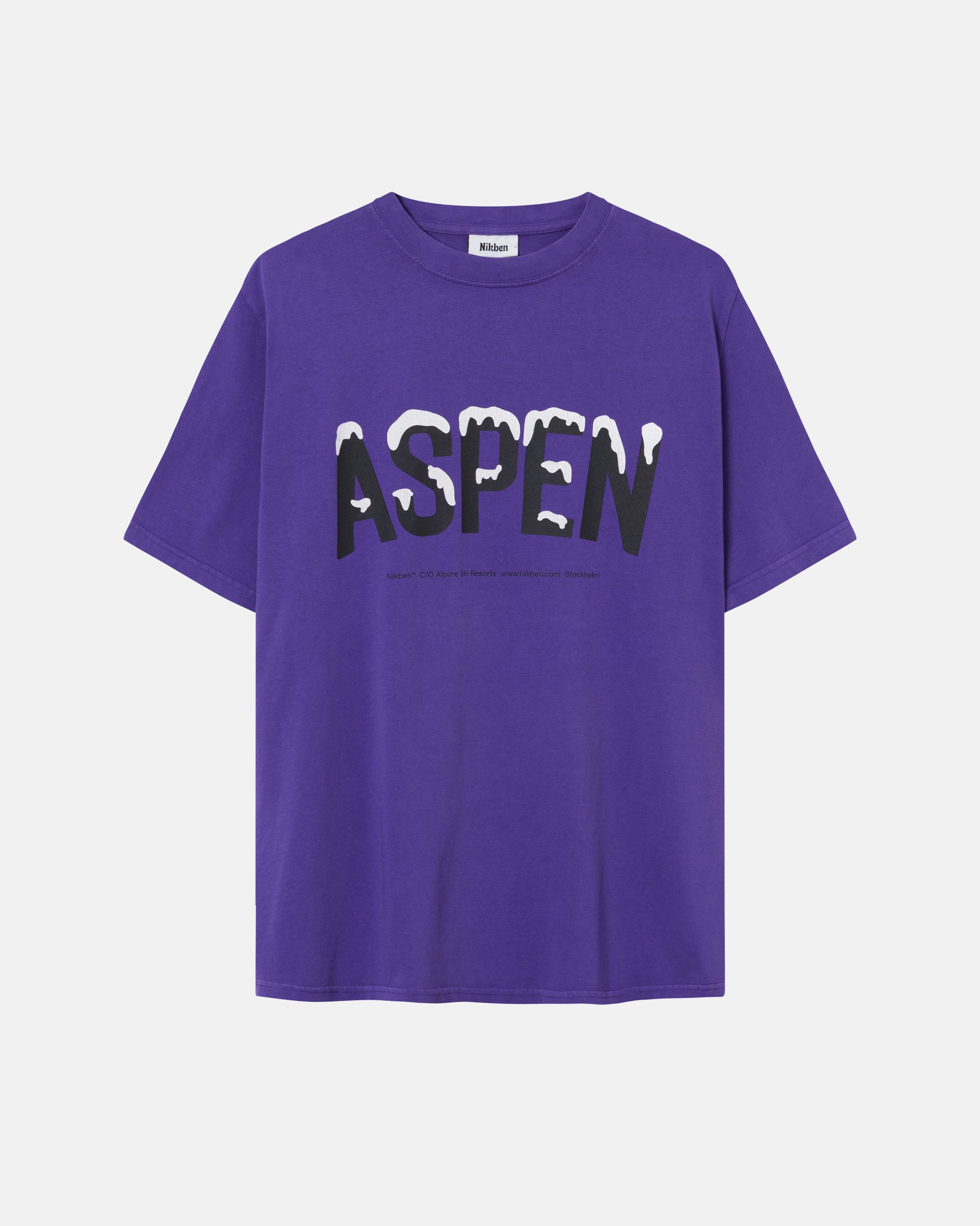 Purple t-shirt with 