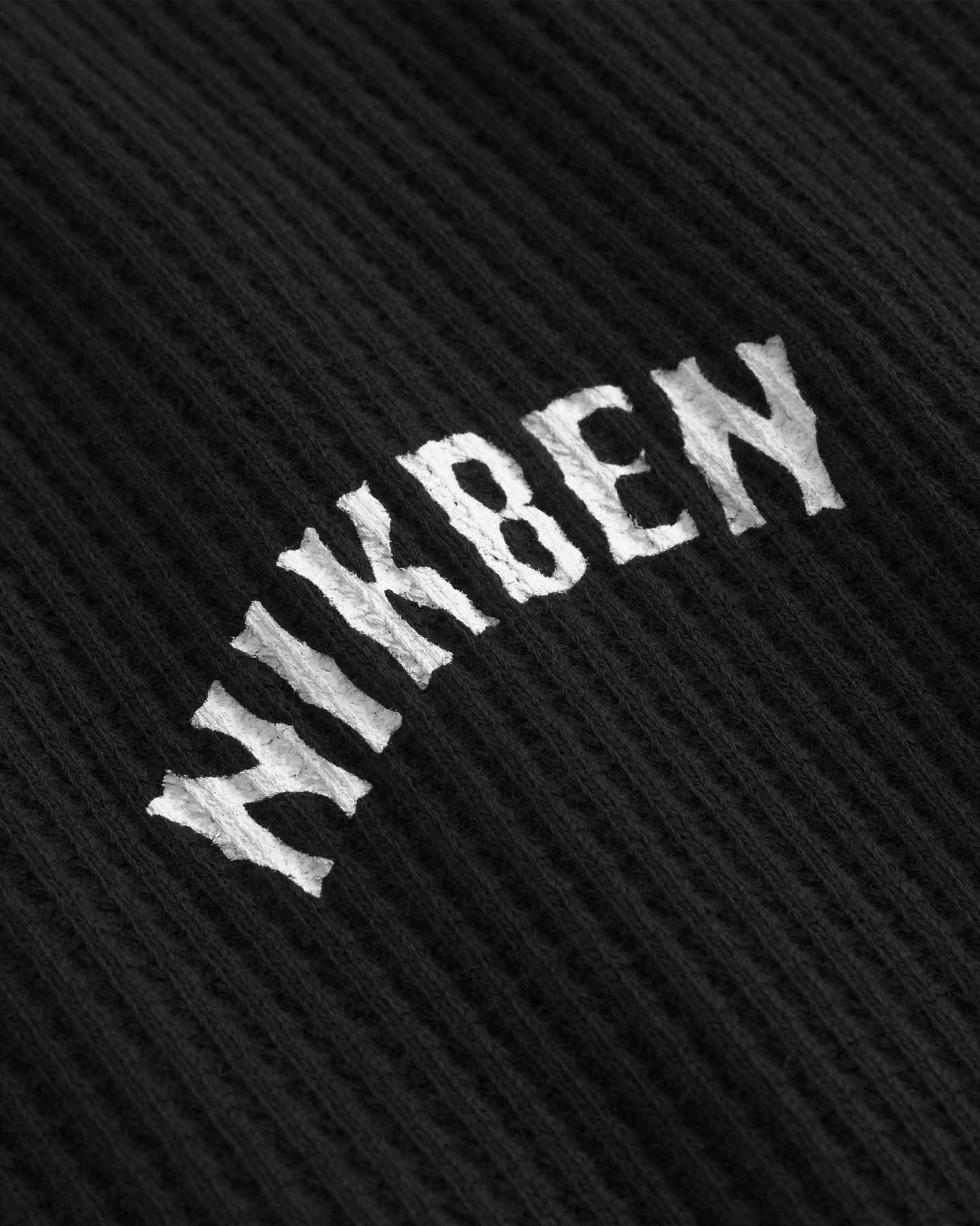 Close up on waffle pattern and Nikben logo