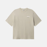 Beige t-shirt with small logo on chest 
