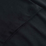 Close Up Of Sleeve and material on Black-Tshirt