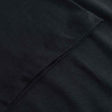 Close Up Of Sleeve and material on Black-Tshirt