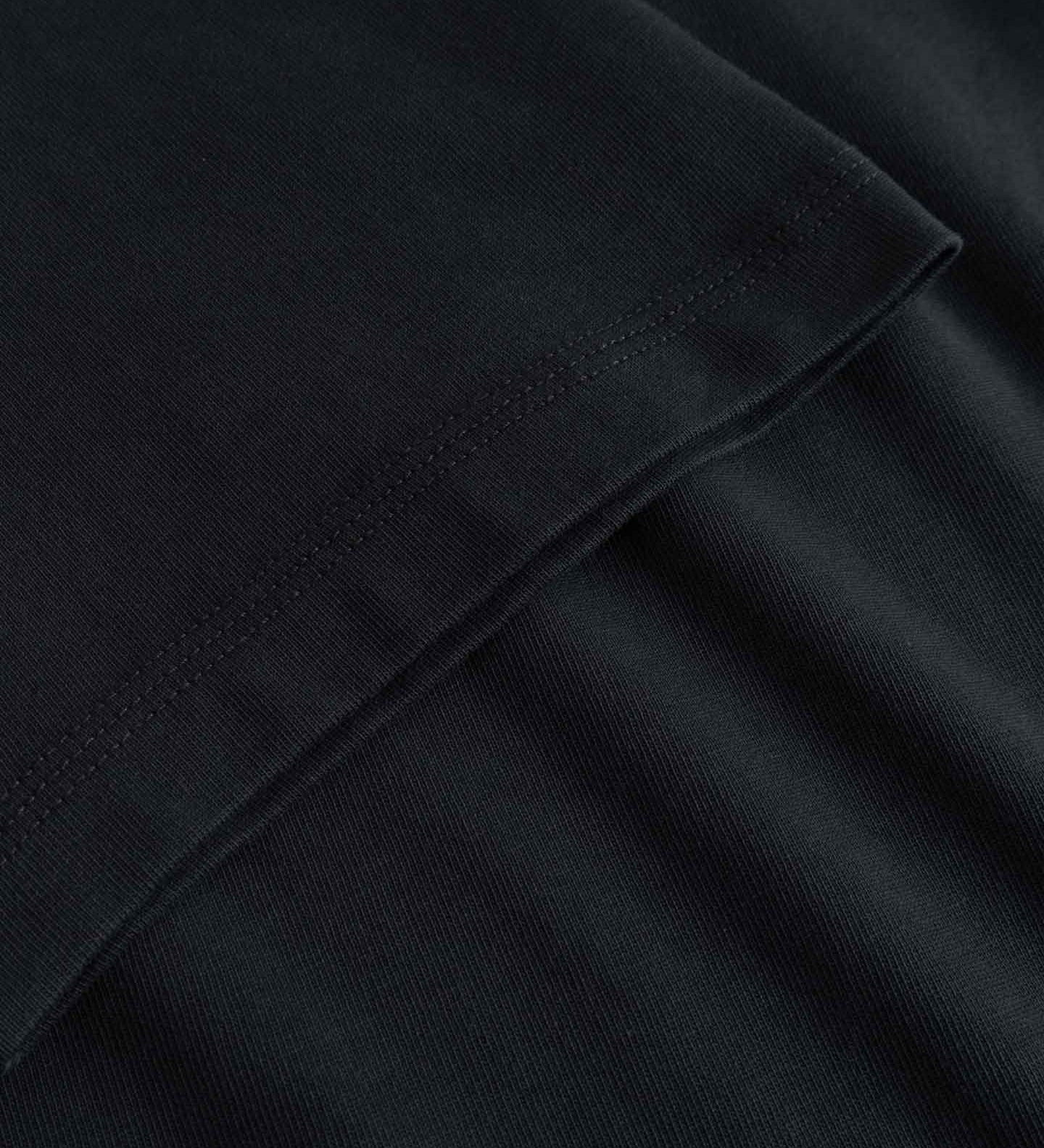 Close-up of black fabric with a subtle texture