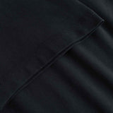 Close-up of black fabric with a subtle texture