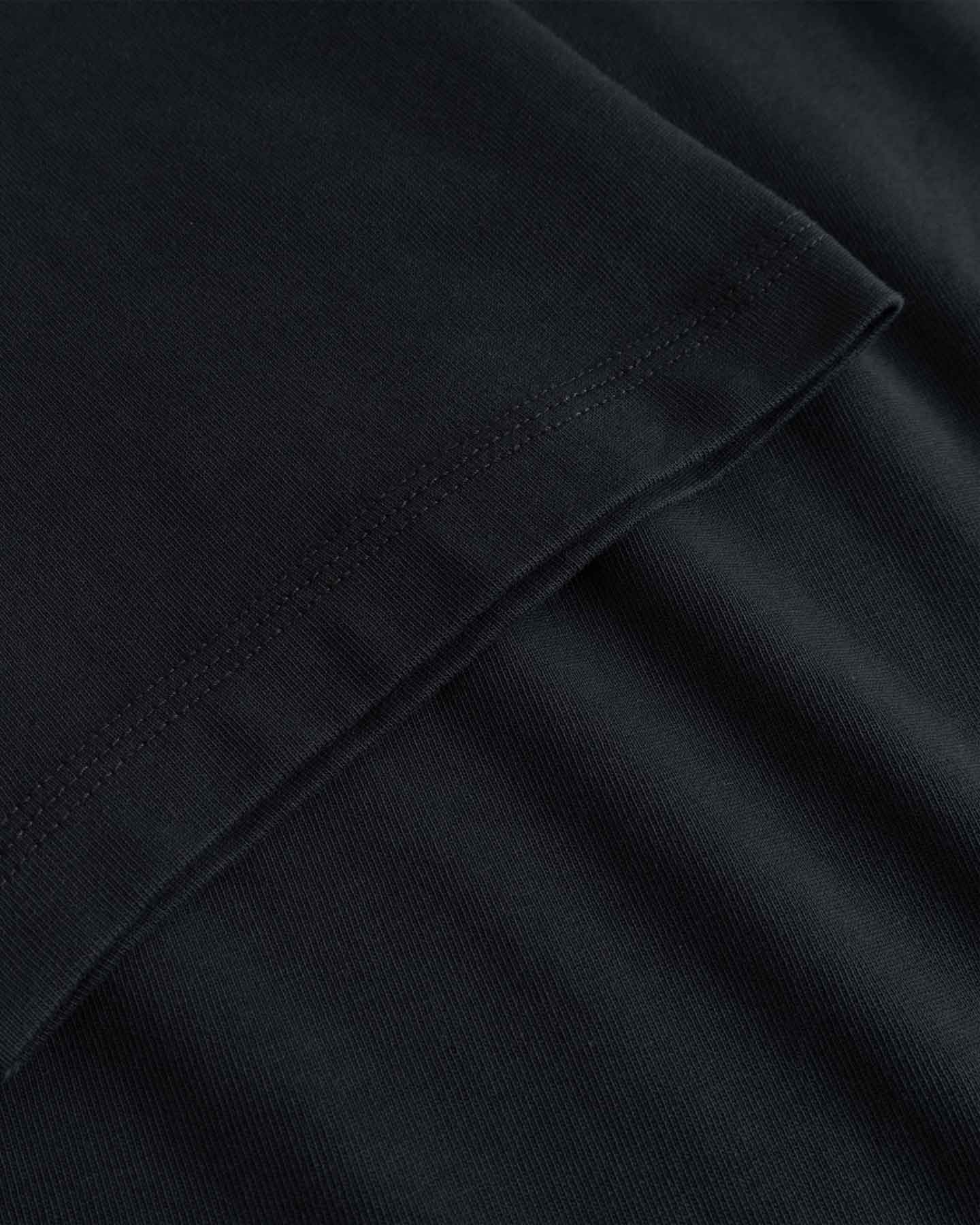 Close-up of black fabric with a subtle texture