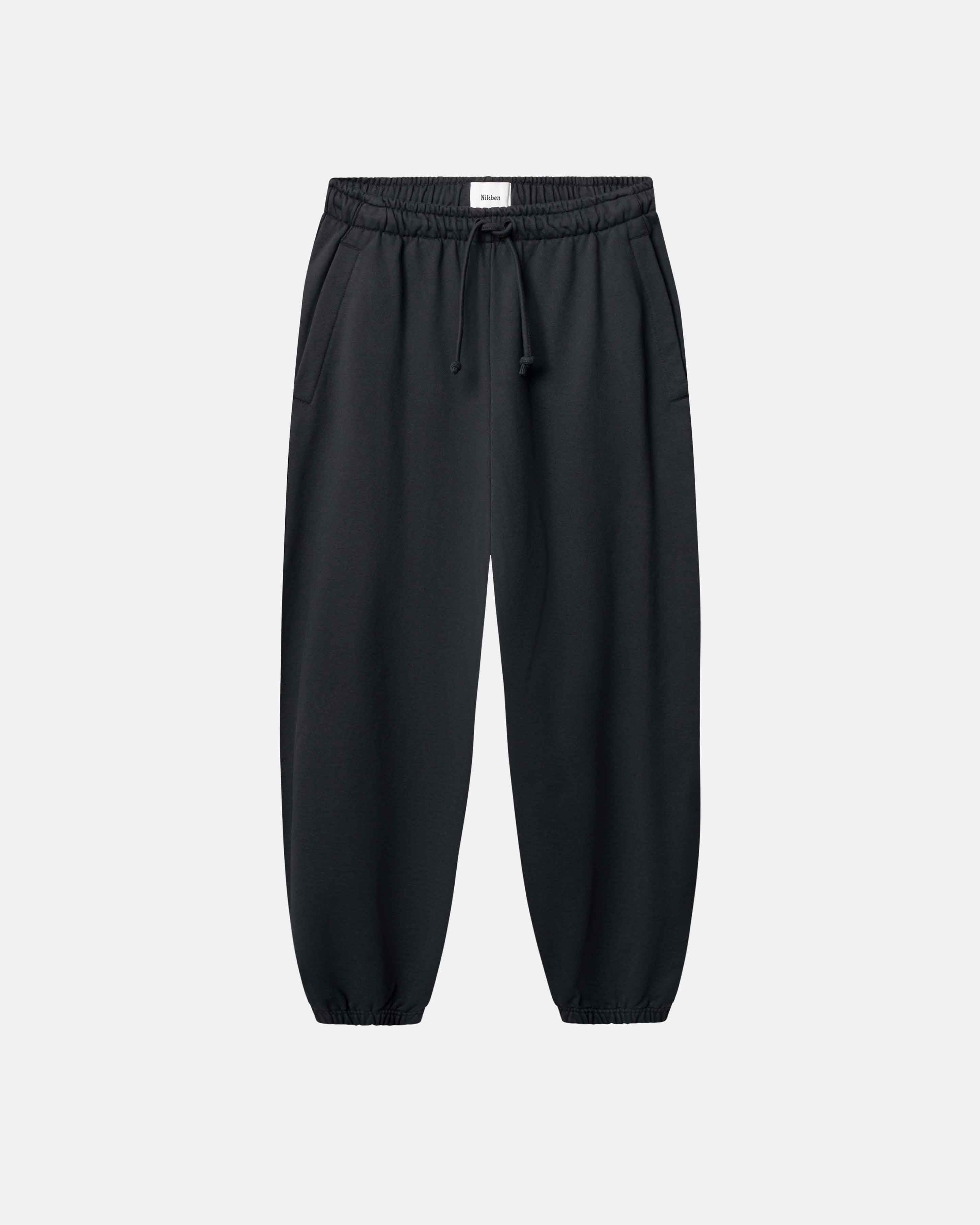 Black pants with draw string