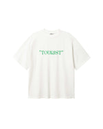 White T-shirt with green 