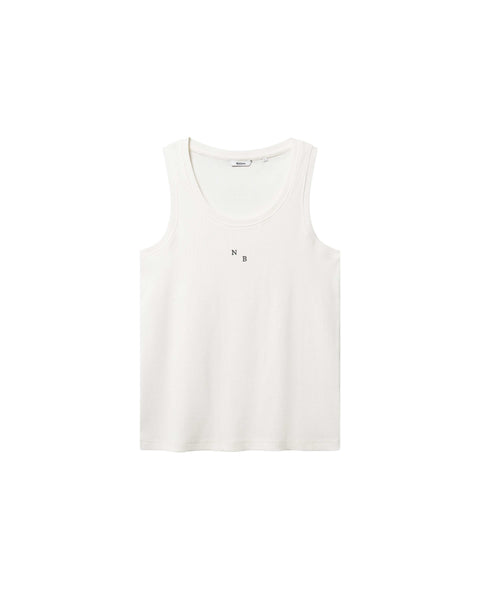 Nikben Ribbed NB Tank I White Tank Top | XXL | Nikben