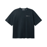Black T-shirt with white "Nikben California" logo on the chest