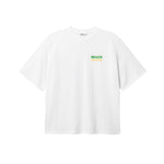 White T-shirt with multicolored Nikben logo on the chest