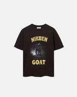 Black t-shirt with panther print.