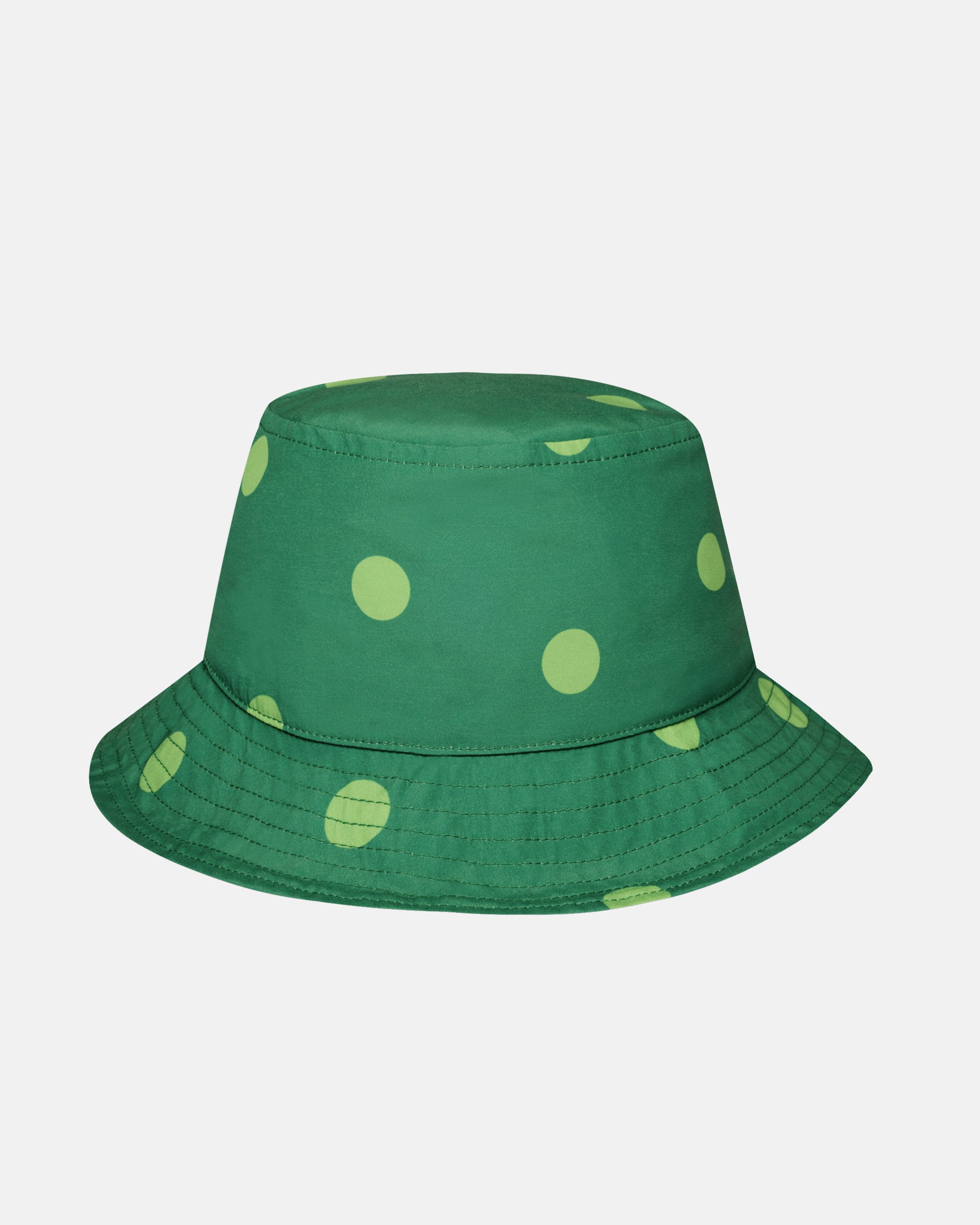 Green dot bucket hat