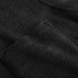 Chest pocket on black Terry toweling fabric