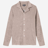Long sleeve shirt with white buttons