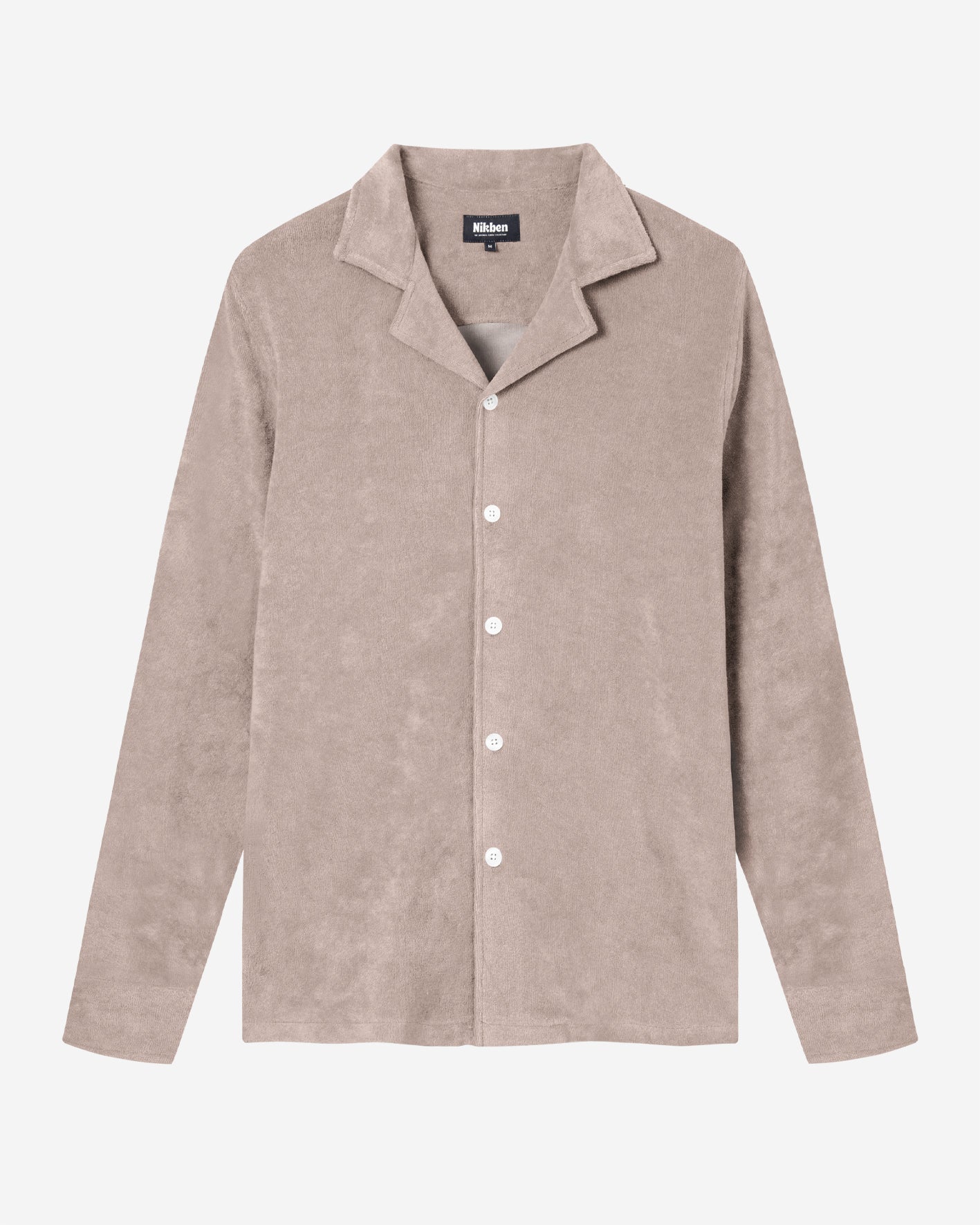 Long sleeve shirt with white buttons