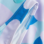 Close up of multicolor swimsuit