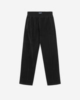 Black pants in terry toweling fabric