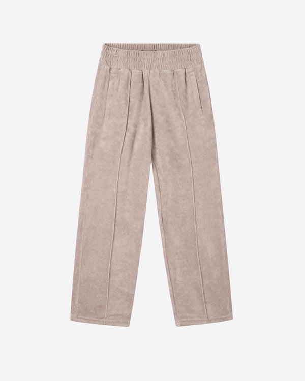 Cashmere colored long pants in Terry toweling fabric